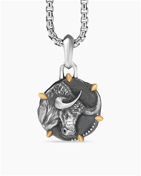 Taurus amulet designed by david yurman